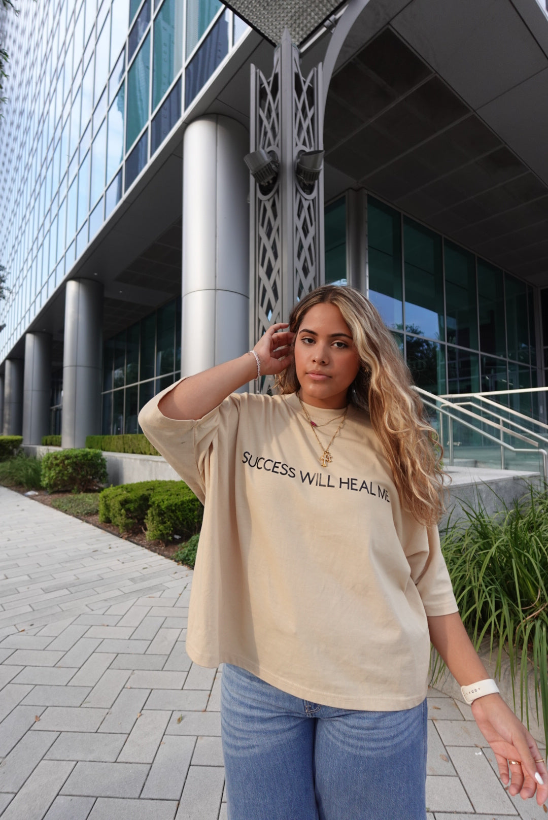 'STILL HEALING' DROP SHOULDER TEE