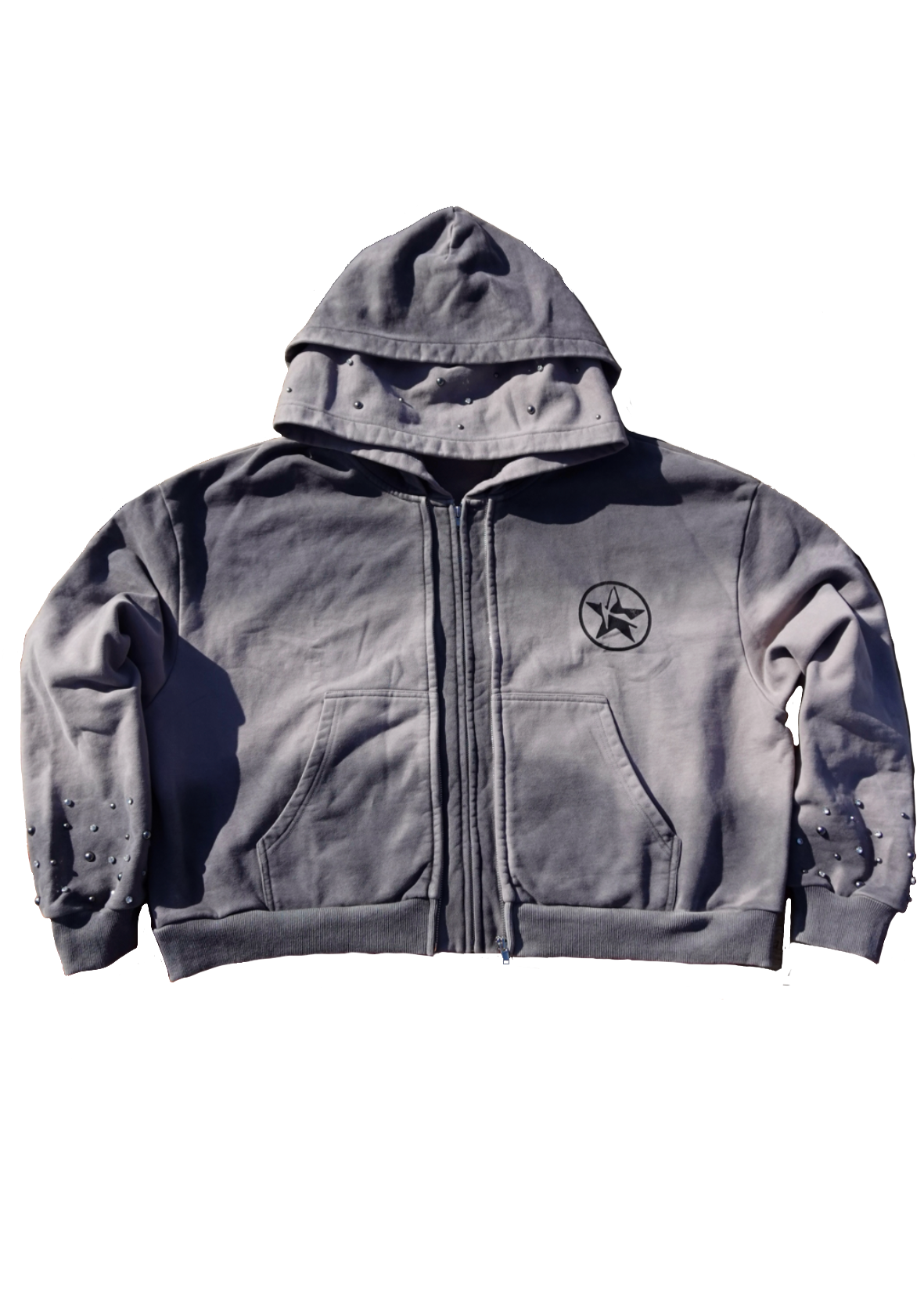 'DARK CLOUDS' DOUBLE LAYERED ZIPUP (BEST SELLER)