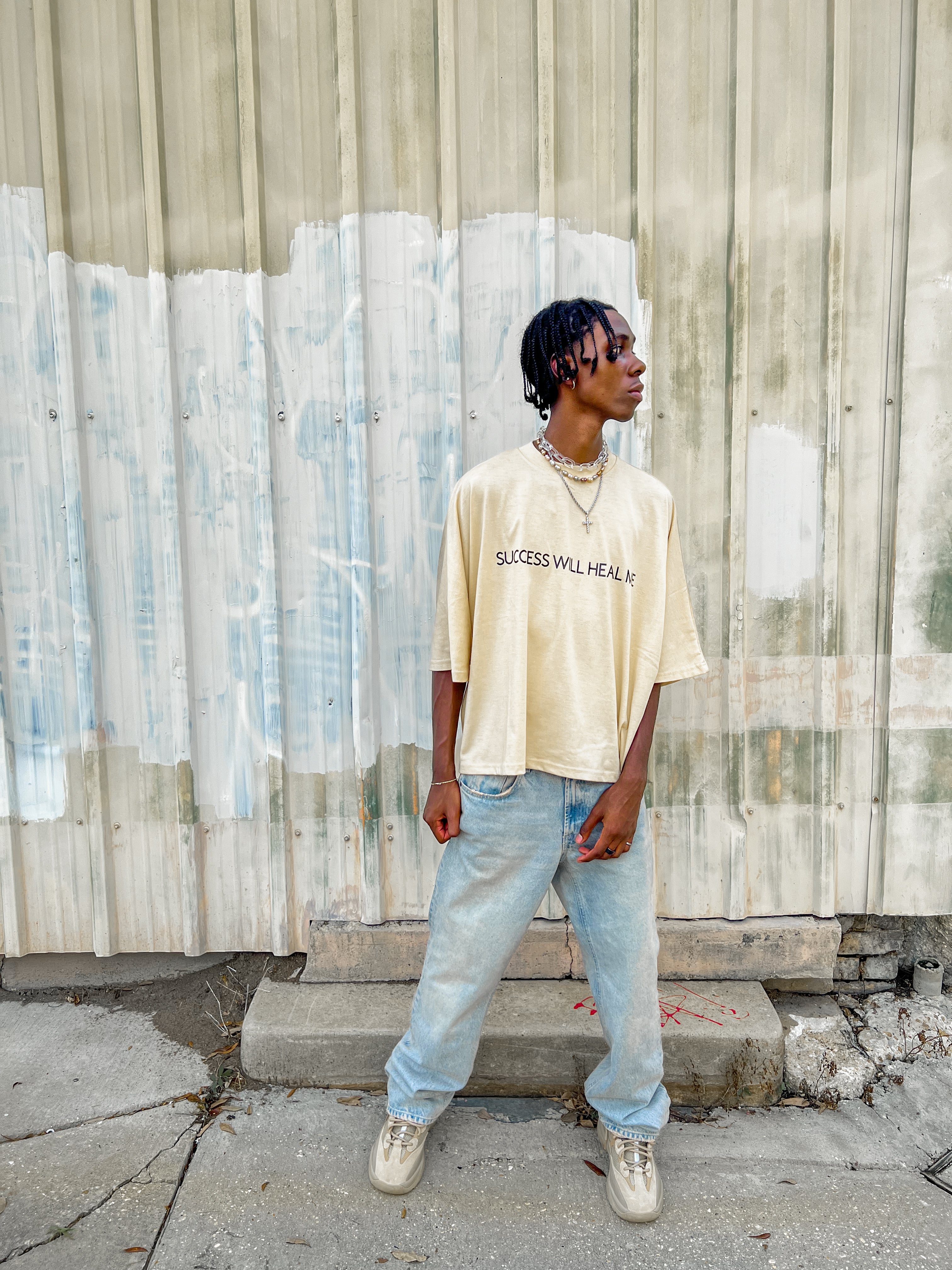 'STILL HEALING' DROP SHOULDER TEE